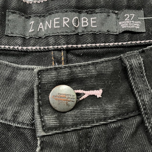 NWT Zanerobe Women’s Black Denim Shorts, sz 27” - Picture 4 of 7